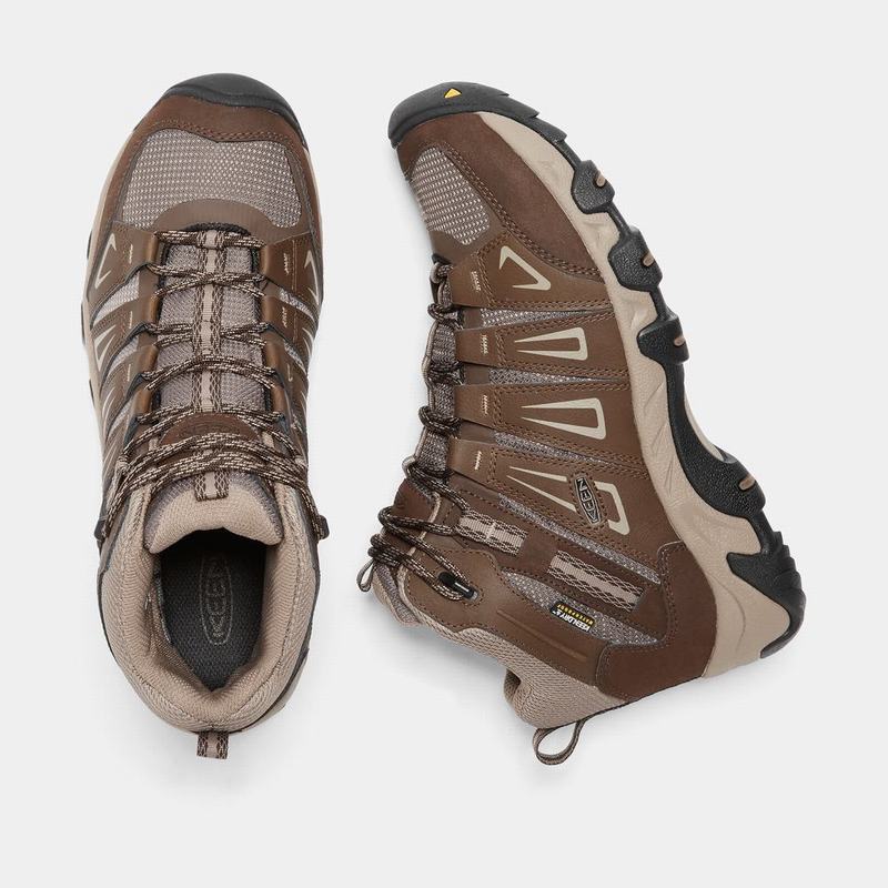 Keen Oakridge Waterproof Mid - Erkek Trekking Bot - Kahverengi - Turkey (742183RAP)